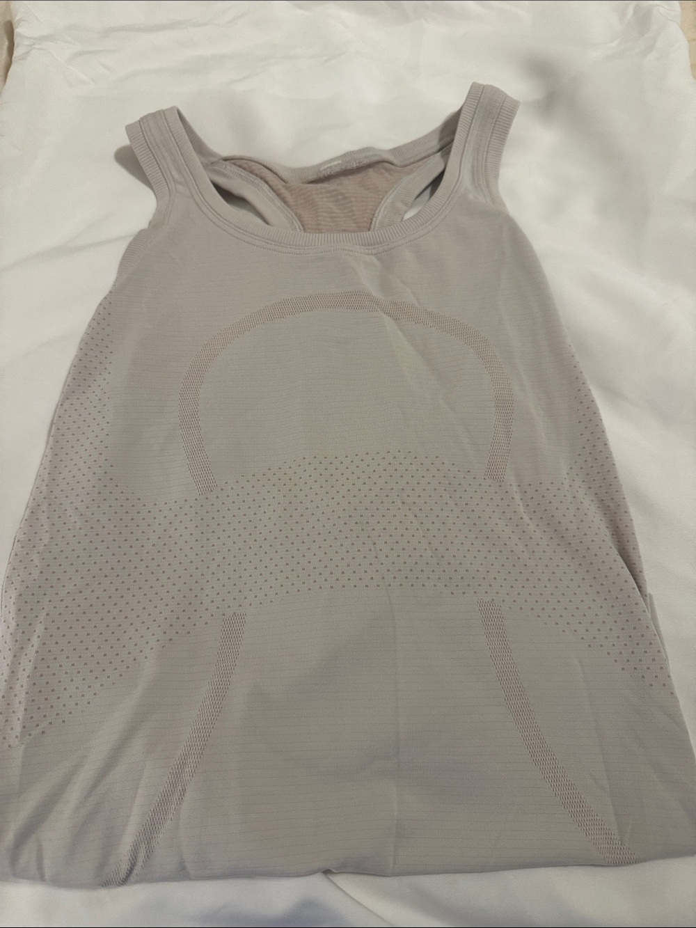 lululemon athletica Light Gray Seamless Racerback Tank